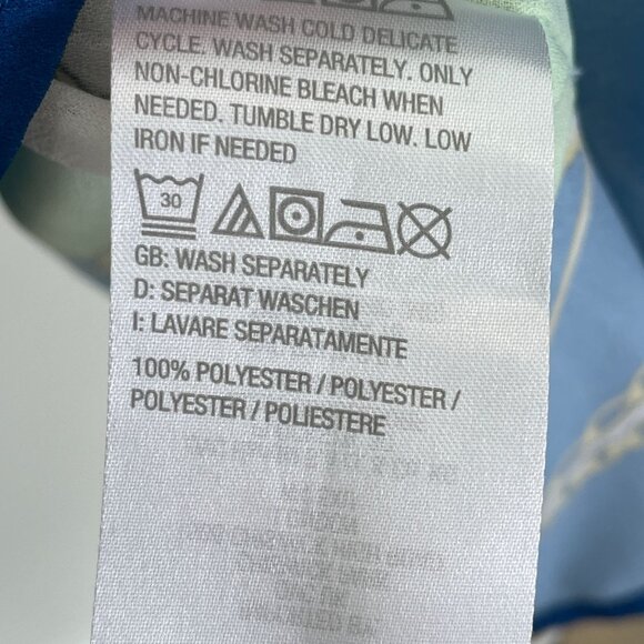 Belle Kim Gravel Womens Plus 3X Floral Chain Poncho Top Vibrant Multicolor Shirt - Picture 4 of 13